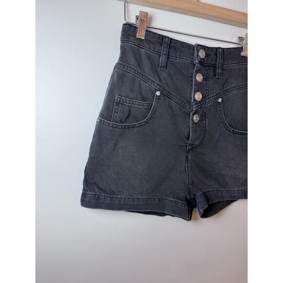 ISABEL MARANT JOVANY FADED BLACK SHORTS SIZE 36 US Sz 6 MADE IN MOROCCO NEW $400 - Picture 12 of 16